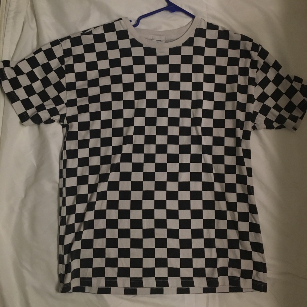 Urban Outfitters Checkers Shirt Sleeve T-Shirt